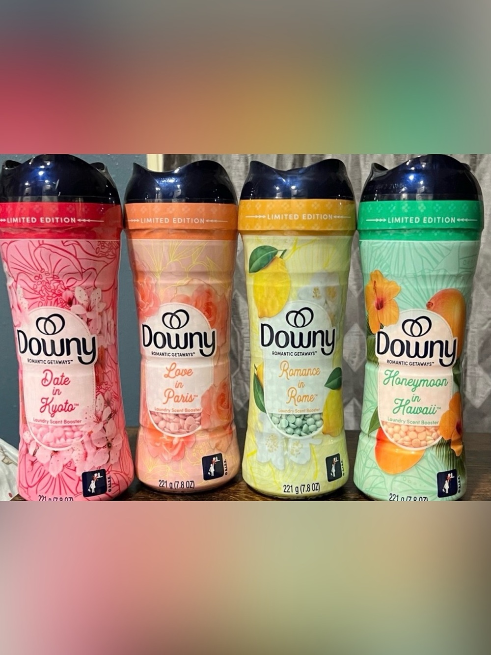 Downy Romantic Getaways In Wash Scent Booster Bead Collection Of All Four! New!